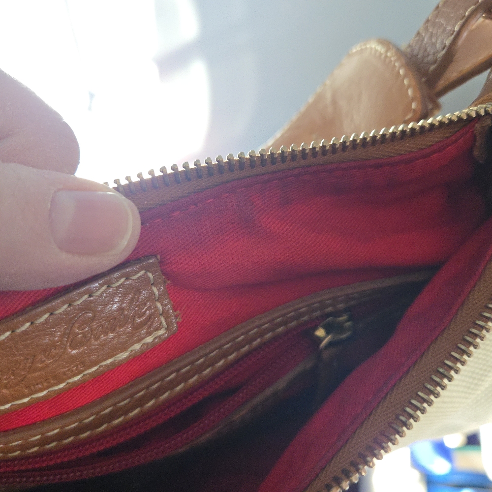Dooney & Bourke Tan and Brown Shoulder Bag - Picture 4 of 12